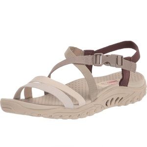Women's Skechers, Reggae On the Coast Sandal  Fabric Synthetic Size 8 New